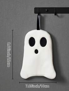 1/2 Stücke Halloween Gespenst Handtuch, weiches saugfähiges Korallen-Fingertuch, süße Badezimmer Dekoration, geeignet für Zuhause & Küche, perfektes Halloween Geschenk, dickes Hängetuch für Herbst/Winter Badezimmer Dekoration - Verschiedenfarbig - Übersicht 5