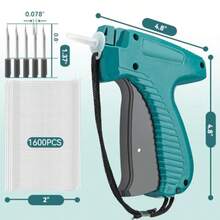 Tagging Gun For Clothing Tag Attacher Gun For Standard Retail Price Tag Tag Gun Kit With 5 Needles 1600 Pcs 2 Inch Barbs Fasteners Tagging Gun For Store Consignment Garage Yard ,Valentine's Day, Gifts For Your Loved One.