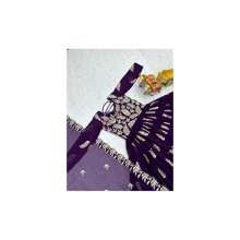Purple Sequence Thread Work Anarkali Gown Dupatta Set Of 2 UK Next DAY - Multicolor - View 4