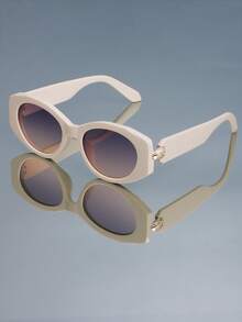 新款复古个性方形高档时尚眼镜女男简约百搭潮流朋克节日派对街拍走秀时尚眼镜 - 彩色 - 查看 2