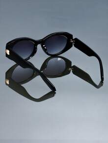 新款复古个性方形高档时尚眼镜女男简约百搭潮流朋克节日派对街拍走秀时尚眼镜 - 彩色 - 查看 5