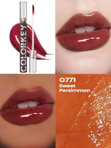 COLORKEY 镜面光泽唇釉，闪亮保湿唇彩，不粘腻，持久滋养 - 液体唇膏，超级保湿唇彩，化妆品品牌，适合女性和女孩，完美适用于秋冬季节，Y2K 时尚，适合生日、情人节、派对等场合，最佳颜色 - 查看 9