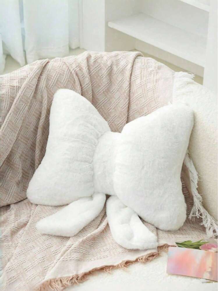 Coussins décoratifs avec nœuds, coussins de décoration doux et mignons avec nœuds, convenant pour les lits, les canapés et les chambres à coucher, quatre coussins de décoration d'intérieur essentiels, cadeaux d'anniversaire, décorations de Noël, cadeaux parfaits pour la famille et les amis lors de mariages