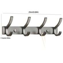 门上挂钩，无需钻孔壁挂式衣帽架，衣帽架，玄关衣橱挂钩，多功能家用衣架 - 彩色 - 查看 17