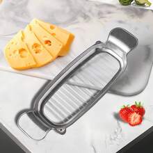Multi-Functional Aluminum Cheese & Butter Cutter – Egg Slicer, Foie Gras & Cheese Slicer - Bạc - Xem 11