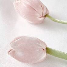 قطعتان من أربطة الستائر الأنيقة والبسيطة ذات التصميم الزهري، أربطة ستائر بتصميم زهرة التوليب، حبال ستائر، ديكورات، أشرطة ستائر غرفة المعيشة الجديدة، أربطة ستائر منسوجة، أشرطة ديكورية للستائر