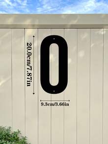 1 件 0-9 金属地址号码牌 - 金属标牌、壁挂、门牌、户外邮箱号码、家居装饰、花园装饰、前门、车库门、商店、工作室装饰、家庭地址号码牌、万圣节、感恩节。圣诞装饰、墙面艺术、礼物 - 彩色 - 查看 18