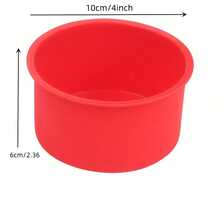 1pc Color Random Silicone Round Cake Mold, 4"/6"/8"/10" | Multipurpose DIY Baking & Pudding Tool, Oven , Ideal For New Year's Celebrations, Kitchen Baking Essentials, Colorful Cake Molds, Silicone Mold