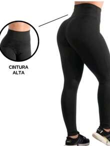 THICK LEGGING TROUSERS PLUS SIZE LEGGING PANTS WITH PLUSHY LINED INSIDE WITH THERMAL REINFORCED SEAM - màu đen - Xem 3