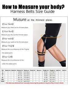 1pc Women's Black Sexy Single Leg Binding Waist Belt, Suitable For Parties, Gatherings And Other Occasions