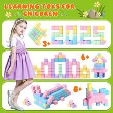 Magnetic Blocks For Boys Girls, Big Size Magnetic Cube Sensory Gift, Preschool Educational Building Blocks Set, Christmas, Random Color