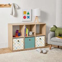 [6-Compartment Combination] Multifunctional Storage Bookshelf - Open + Closed Dual-Zone Design - Living Room/Study/Wardrobe Organization Tool - A Must-Have For Those Who Work From Home - Màu be - Xem 2