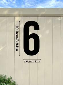 1 件 0-9 金属地址号码牌 - 金属标牌、壁挂、门牌、户外邮箱号码、家居装饰、花园装饰、前门、车库门、商店、工作室装饰、家庭地址号码牌、万圣节、感恩节。圣诞装饰、墙面艺术、礼物 - 彩色 - 查看 25