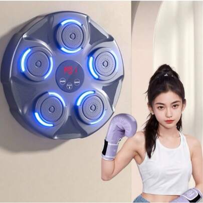 Máquina de Boxe Eletrônica Musical de Parede Saco de Pancada