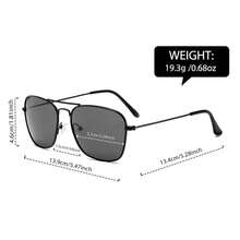 Retro Double Bridge Frame Glasses, Large Frame Flattering Unisex Eyeglasses - Multicolor - View 5