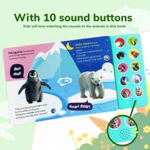 beartale 10-Button Sensory Toys,Kid's Sound Book,Baby Needs Early Learning Educational Toys,10 Vivid Animal Sounds With Durable Material Battery-Replaceable,Enhance Kid's Interactive Learning,Memory Retention And Sensory Development,Baby Toys,Toys For Boys,Party Favors For Kids,Toys For Girls,Montessori Toys,Teaching Aids,Learning Materials,Classroom Toys,Games For Kids,Student,Stationery,School Supplies,For Baby Shower,Kids Birthday Gift