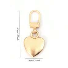 Replacement Zipper Pulls - Universal Removable Sliders For Coat, Backpack, Suitcase Zipper Repair - Gold - View 5