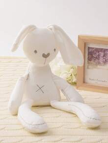 1 pieza Muñeco de peluche de conejo blanco, animal de peluche suave y lindo para niños - Blanco - Ver 2