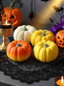 3D Pumpkin Silicone Molds (Large/Medium/Small) - For Epoxy Resin/DIY Aromatherapy Candles/Cement Gypsum Art, Durable Material For Home Decor/Tabletop Displays/Holiday Ornaments