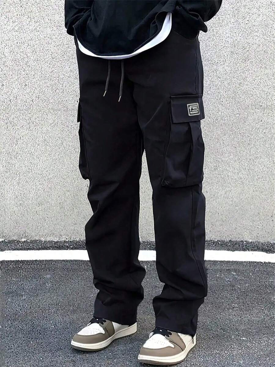 Men's Casual Cargo Pants, Fashionable Outdoor Workwear Trousers, Autumn/Winter