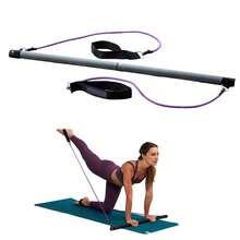 Portable Pilates Bar K For Home Workouts - Full Body Ting & Strength Training Wh Resistance Bands & Foot Straps - Compact Fness Equipment For Yoga, Barre & Pilates