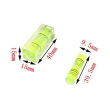 10x Square Mini Spirit Levelling Bubble Small Levels Vials Measuring Tester - Green - View 8