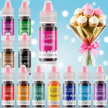 8/14 Piece Baking Tool Set, Cake Decorating Tools, Gel Coloring Colors, Liquid Bright Colors Unscented Coloring Colors For Baking, Icing, Cake Decorating Easter Eggs, Slime Making DIY Supplies Kit