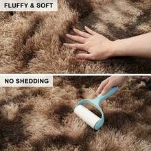 1pc Soft Plush Carpet, Non-Slip Soft Carpet Mat, Very Suitable For Bedroom, Living Room, Bed Decoration
