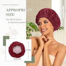 Shower Caps - Burgundy - View 4