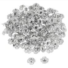 100 piezas de tuercas en T de cuatro puntas, 100 piezas de tuercas en T de acero al carbono zincado Tuercas en T de cuatro puntas para muebles de carpintería, madera, presas de escalada, ebanistería (M4) - otro - Ver 1