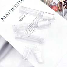 BlingKingdom 3pcs Empty Airless Pump Bottle Refillable Clear Travel Lotion Pump Containers Vacuum Cosmetic Container Vacuum Press Pump Bottles For DIY Foundation Gel Essence Moisturiser 10Ml