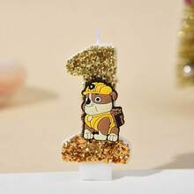 Świeca z cyframi 0-9, słodka, trójwymiarowa postać z kreskówki Psi Patrol, wtyczka do tortu urodzinowego, dekoracja na prezent