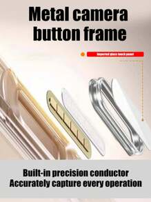 2 片装相机按键保护膜，兼容 16/16 Plus/16 Pro/Max、17/17 Pro/17 Pro Max，自动对齐防刮滑盖金属保护壳，兼容苹果手机侧边点击拍照按钮，多种颜色可选 - 多色 - 查看 6