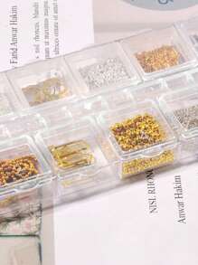 1 Box Chain Nail Jewelry Diy Art Punk Style 3D Nail Art Ornaments Jewelry Nail Supplies Nails Nail Charms Nail Gems