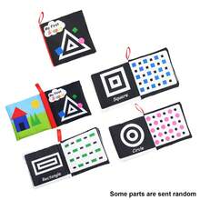 1 Stück Baby Spielzeug, Schwarz-Weiß Kontrast Stoffbuch, visuelle sensorische Anregung, Frühförderung Spielzeug für Babys