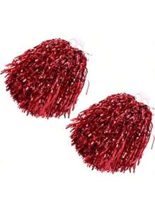 2/4/6/12pcs Cheerleading Flower Pom Poms, Cheerleading Pompoms Dance & Sports Accessories