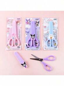 1 把 Sanrio Kuromi 剪刀，适用于学生手工剪纸，可爱时尚，便携式 DIY 剪纸工具，带保护套，学生文具 - 均碼 - 查看 7