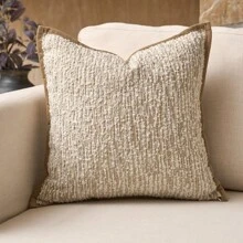 1pc Luxury Decorative Throw Pillow Cover Set, Geometric Boucle Texture Square Sofa Cushion Cover For Living Room, Bedroom, Farmhouse, Also Suitable As Gift, All Seasons