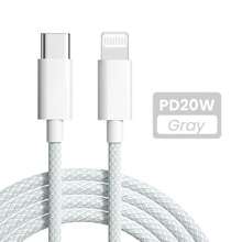 OIITH Cable de carga rápida USB Tipo C a Lightning certificado MFI, trenzado, de 1m, 1.5m o 2m, con potencia máxima de 27W, compatible con iPhone 11, 12, 13, 14 Pro Max, XR, Xs, X, SE, 8, 7, 6 Plus, iPad, iPod y