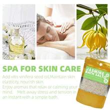 Pure Mineral Sea Salt For Soaking And Whole-Body Replenishment Grapeseed Essential Oil Fast-Dissolving Skin-Nourishing Ziplock Bag Ylang-Ylang&Jasmine Shower SPA Pedicure Care