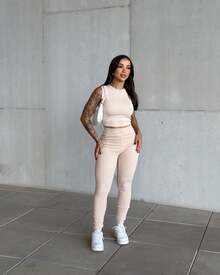 Simple Casual Elegant Sexy Party Knitwear Home Office Sports Evening Daily Airport Wear Street Photoshoot Formal & Evening Baby Moon Baby Shower Garden - khỏa thân - Xem 1