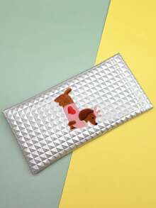 1 Stylish Self-Closing Glasses Bag - Soft And Portable Stylish Geometric Pattern Glasses Case, Five Colors Available, Suitable For Men And Women | Durable And Stylish, Protective Glasses, Suitable For Travel, Outdoor Activities, Commuting, Back To School, Vacation, Shopping, Couples, Daily Use, Back To School Gifts, Teacher Gifts, Holiday Gifts, Couple Gifts, Souvenirs