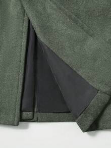 Men's Autumn/Winter Lapel NeckDouble Pocket Single-Breasted Coat