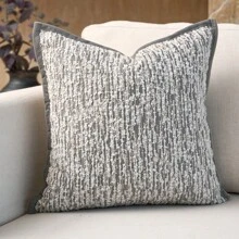 1pc Luxury Decorative Throw Pillow Cover Set, Geometric Boucle Texture Square Sofa Cushion Cover For Living Room, Bedroom, Farmhouse, Also Suitable As Gift, All Seasons