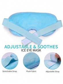 1pc Reusable Eye Massage Ice Pack, Cooling Eye Mask Gel Eye Mask, Relieves Puffy Eyes, Headaches, Great Gift For Christmas, Valentine's Day, Mother's Day - Multicolor - View 5