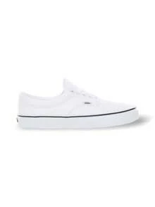 Vans ERA 男女通用运动鞋，全白配色，低帮耐用帆布鞋面，系带设计，橡胶外底，穿着舒适，非常适合滑板、步行和日常休闲穿着。 - 白色 - 查看 1
