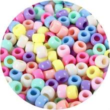 Eppingwin 1000-Piece Solid Red Pony Beads – Bulk Bead Assortment For Crafting - Macaroon Candy - 查看 1