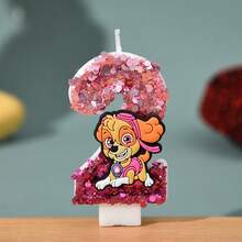 Świeca z cyframi 0-9, słodka, trójwymiarowa postać z kreskówki Psi Patrol, wtyczka do tortu urodzinowego, dekoracja na prezent