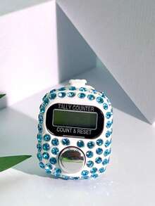 New Convenient Finger Counter, Adjustable Rhinestone Mini Handheld Counter, Electronic Rosary Ring Counter, Prayer Accessories, Multi-Purpose Counter, Compact Fashionable Luxury Ring, Counting Portable For Men & Women, Suitable For Holiday Gifts, Prayer Counting, Etc.