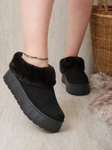 Women Snow Sneakers - Black Black - View 2
